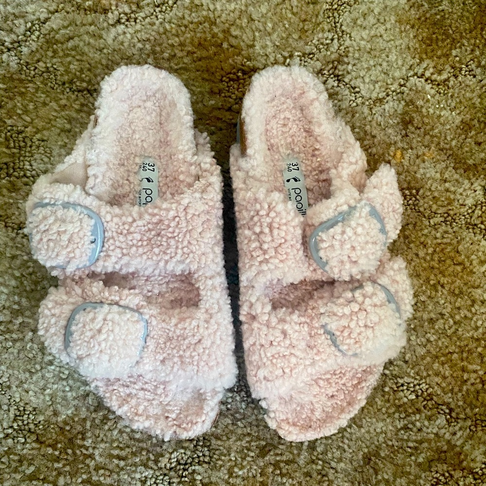 Birkenstock Papillio Arizona Big Buckle Shearling Size 37